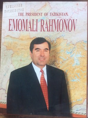 The President of Tajikistan Emomali Rahmonov London & Flint River Editions RARE