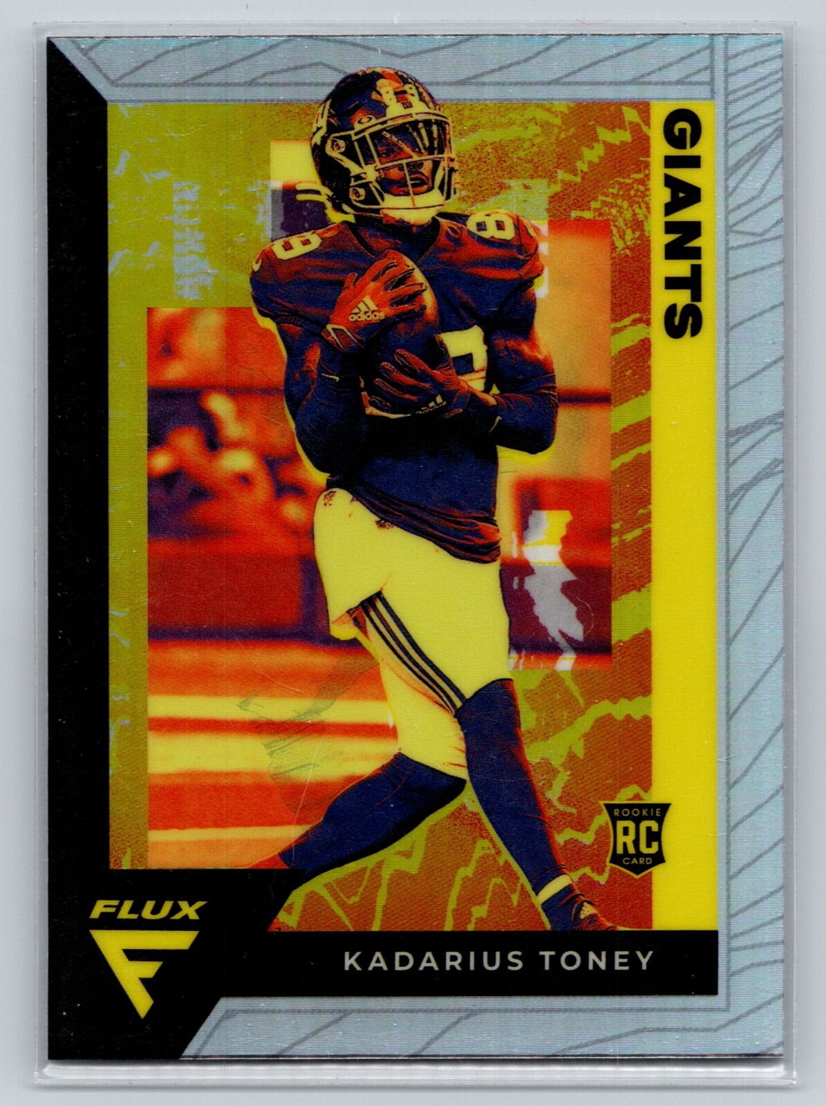 xu 白黒ボーダー 2021 Panini Chronicles Flux #FX-14 Kadarius Toney Rookie