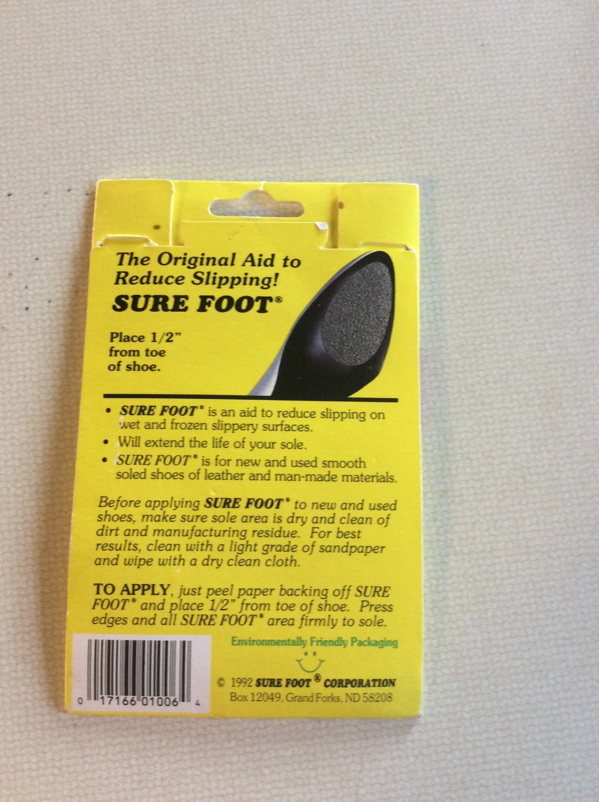 Sure Foot non slip sole