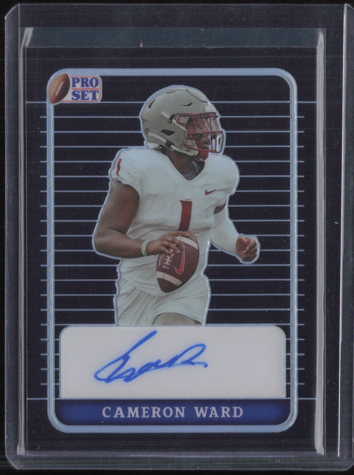 2023 Pro Set Prismatic Black Cameron Ward 3/7 Auto Autograph RC Rookie