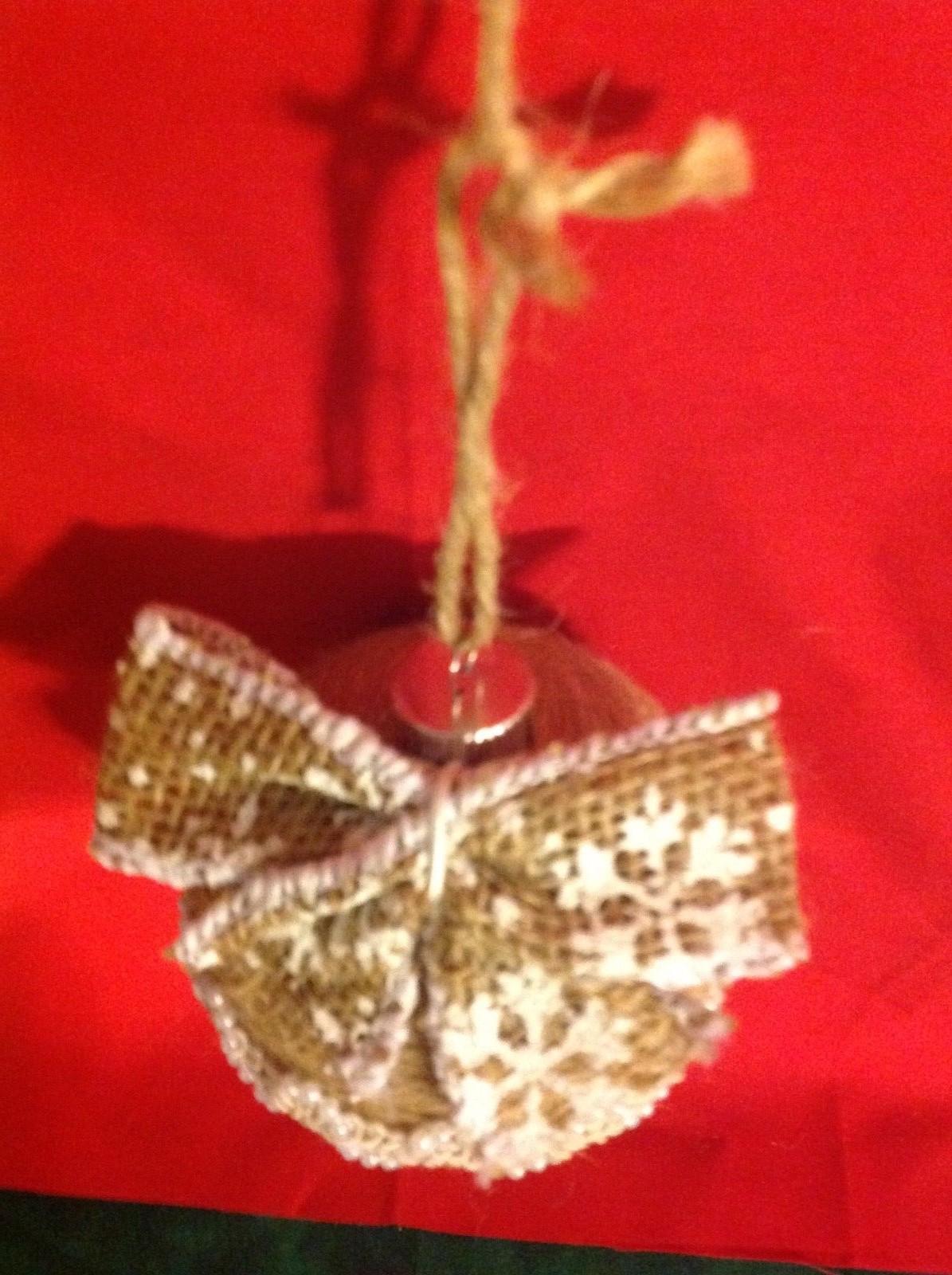 Handmade Twined Christmas Ornament