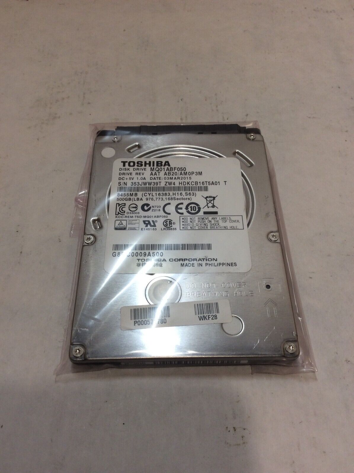 USED 500GB Laptop Hard Drive HDD WIPED - TESTED AND WORKING 
