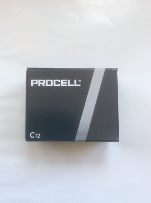 Duracell Procell Alkaline Batteries C 12/Box PC1400 Exp. 03-2028