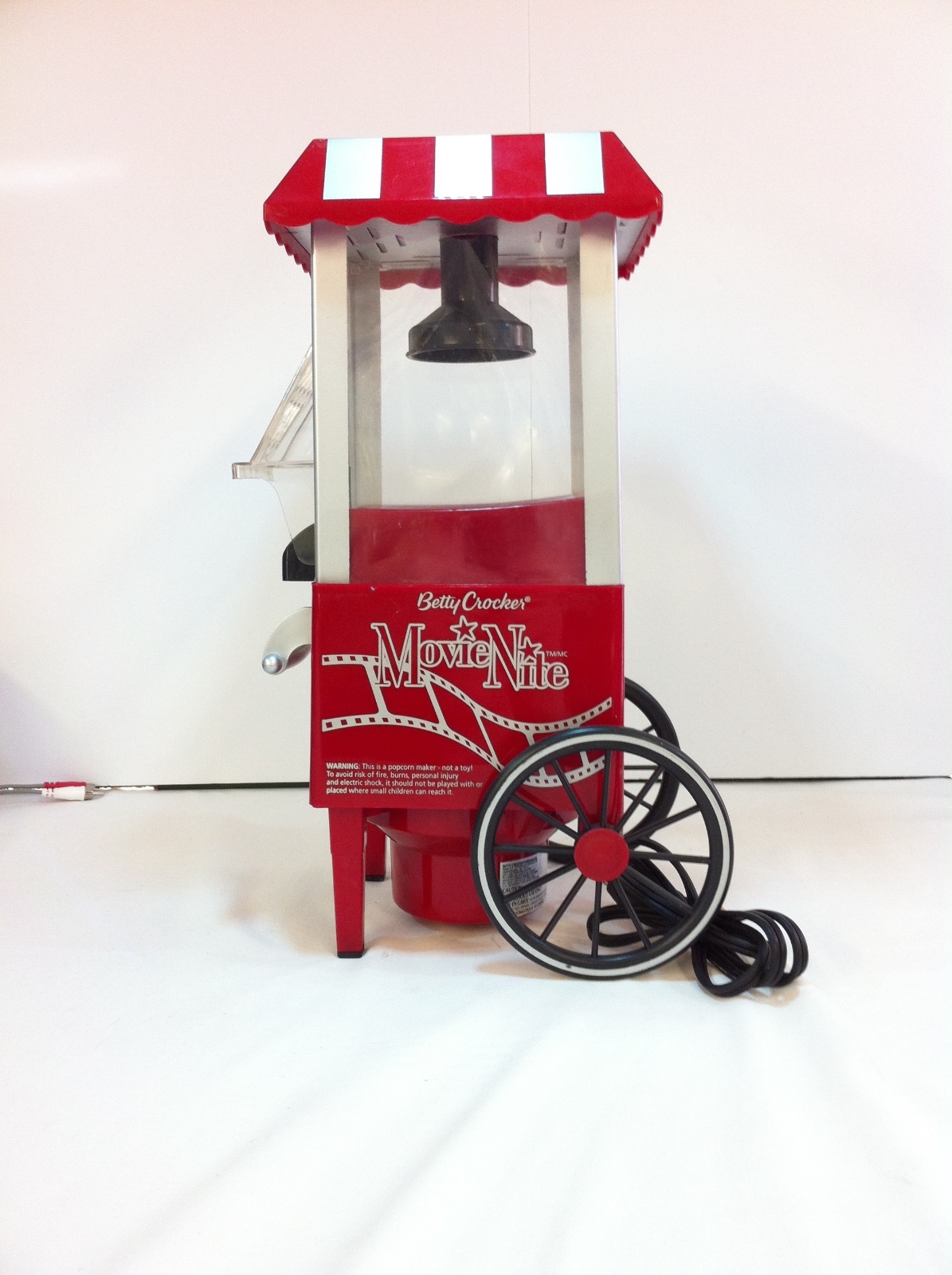 RED Theatre Cart BETTY CROCKER Movie Night POPCORN POPPER Air Best Maker cinema