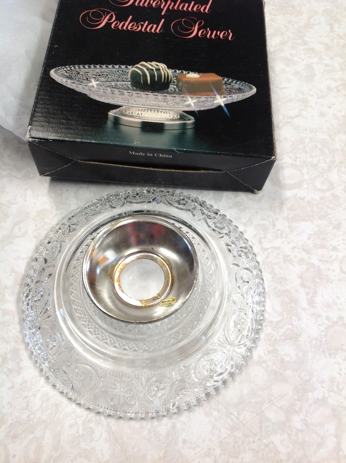 Server Silver Plated Pedestal, small