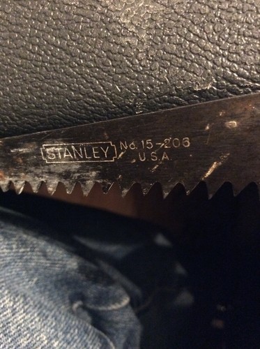 Stanley 15-206 Jab Saw With Wood Handle- Vintage 1960's