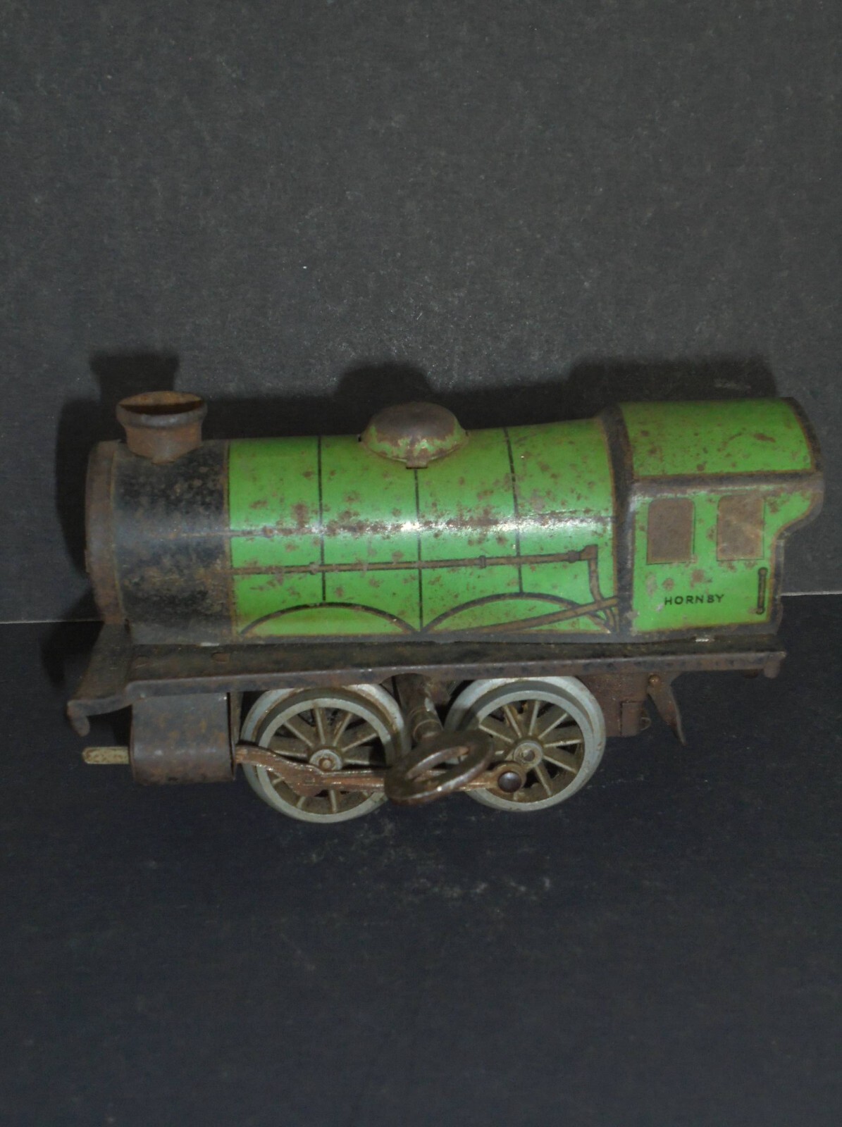Vintage Wind Up Green HORNBY Litho Train Engine Tin Toy Vintage Wind Up Green HORNBY Litho Train Engine Tin Toy