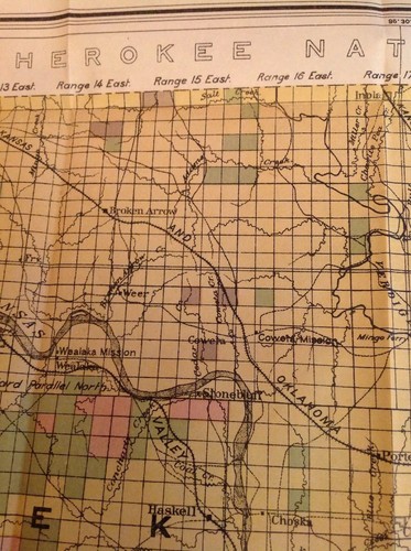 613 Indian Territory Map Creek Nation Seminole Nation 1906 Julius Bien