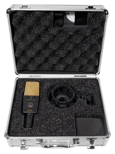 AKG C414 XLII Multi-Pattern Studio Reference Condenser Microphone Recording Mic