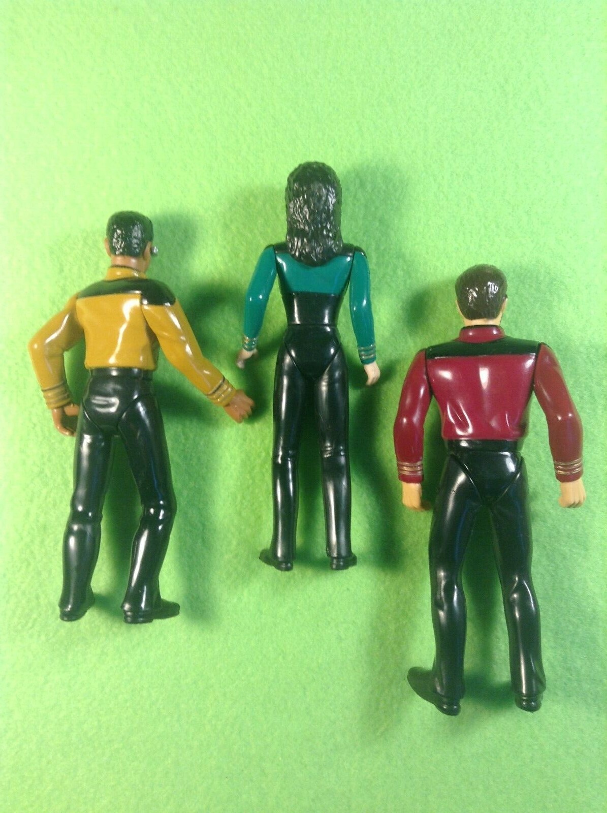 STNG and Star Trek Deep Space Nine Playmates Figures; Loose Lot of Five