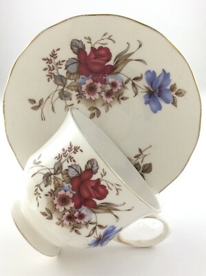 1970s Kiln Craft green dots. Peach flowers Staffordshire Potteries bread-and-butter or side plate Staffordshire Tableware Vintage