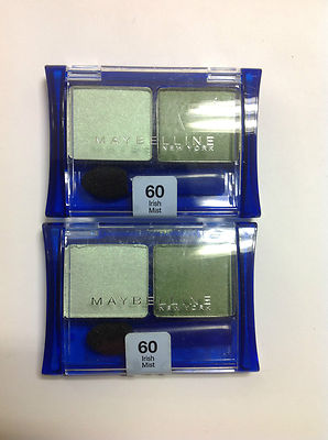 2 X MAYBELLINE EYESHADOW EXPERT WEAR ( IRISH MIST #60) NEW.