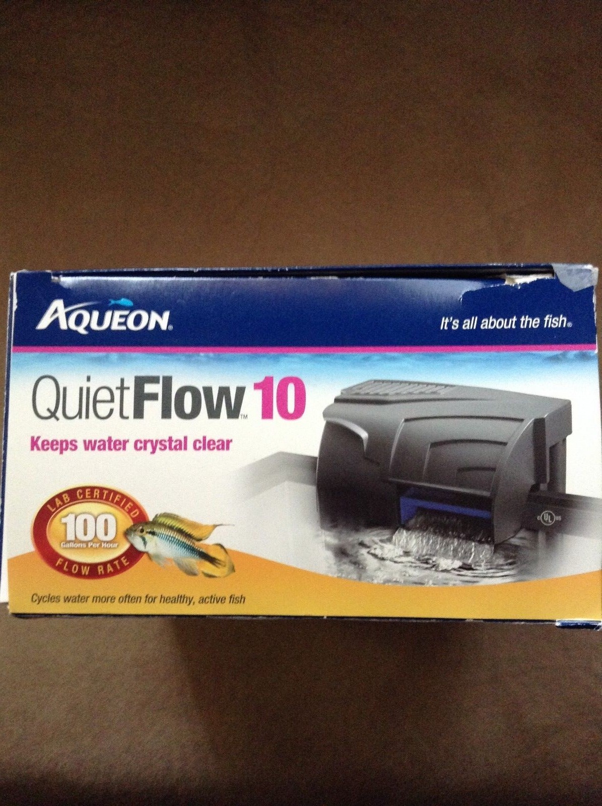 Aqueon Quiet Flow™ 10 Aquarium Power Pump And Filter For Up to 20 Gallon
