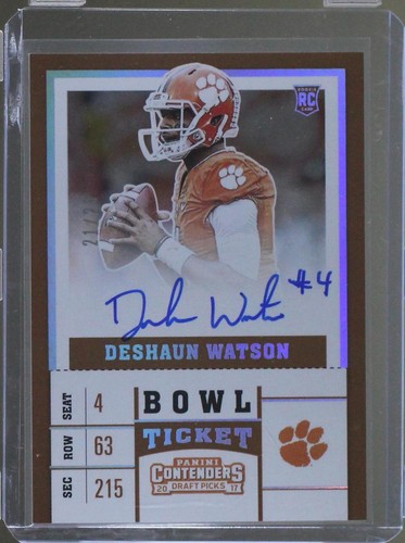 2017 Panini Contenders Draft Picks Deshaun Watson #101