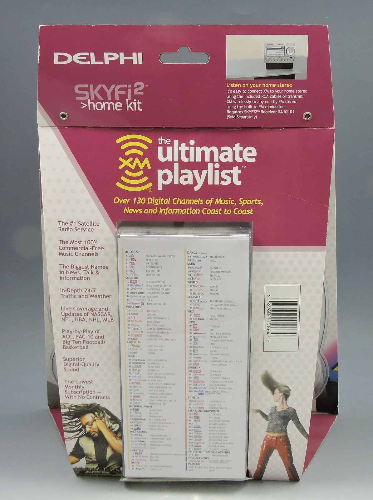 Delphi SKYFi2 Home Kit For XM Home Satellite Radio Receiver