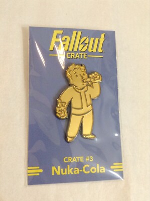 Loot Crate Fallout Vault-Tec Vault Boy pin crate #3 Nuka Cola Nuka-Cola
