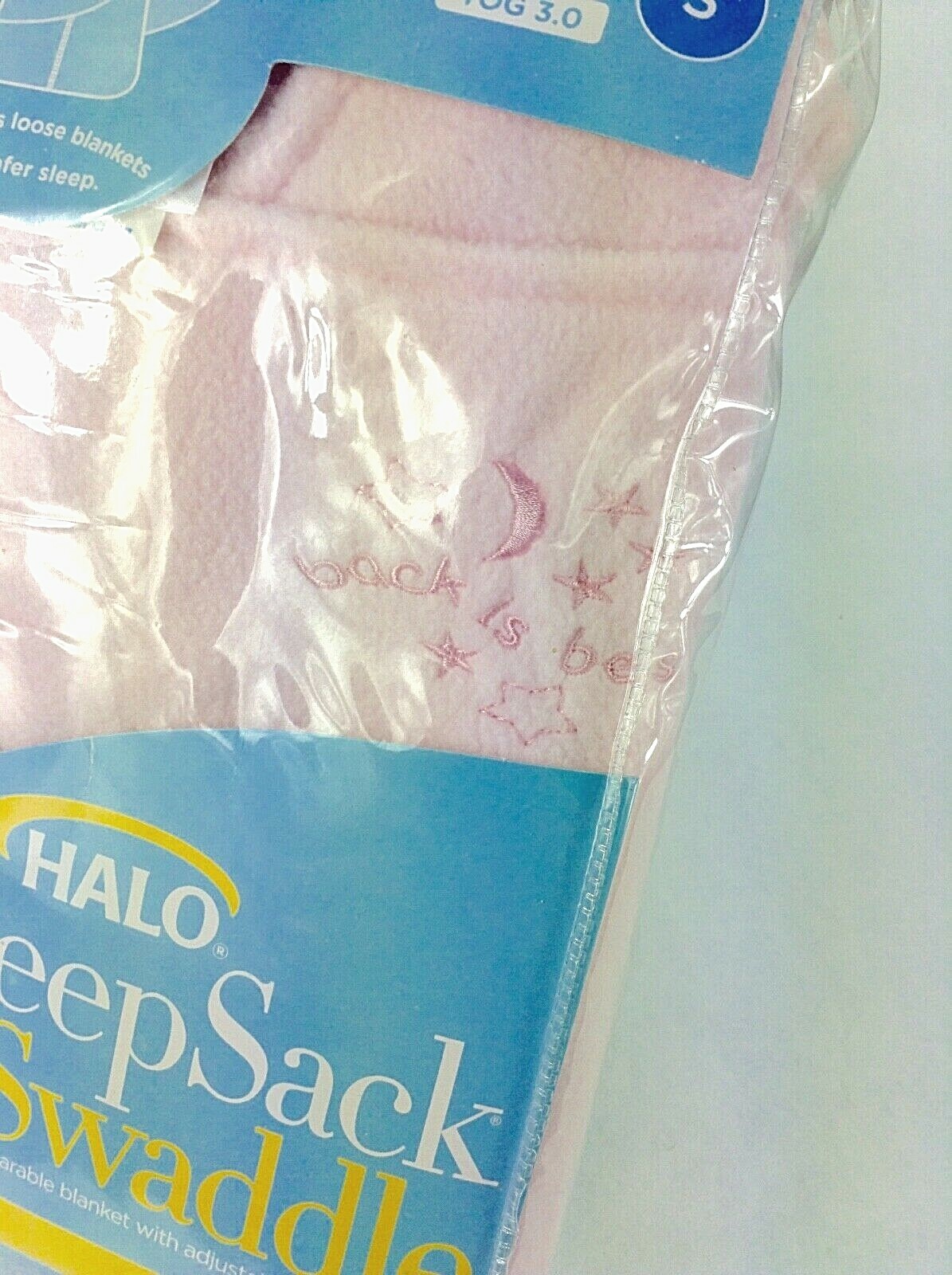 Halo Micro Fleece SleepSack Swaddle Wearable Blanket Soft Pink Small