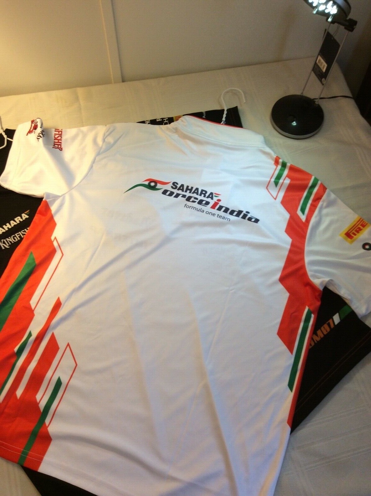 formula 1 shirt - SAHARA FORCE INDIA Black Jersey, White Jersey and Black Cap