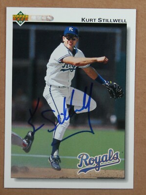 AUTOGRAPHED - Kurt Stillwell Upper Deck #329 Kansas City Royals 1992