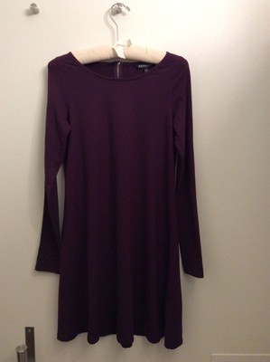 NWT EXPRESS stretch long sleeve dress,maroon red,sz.S