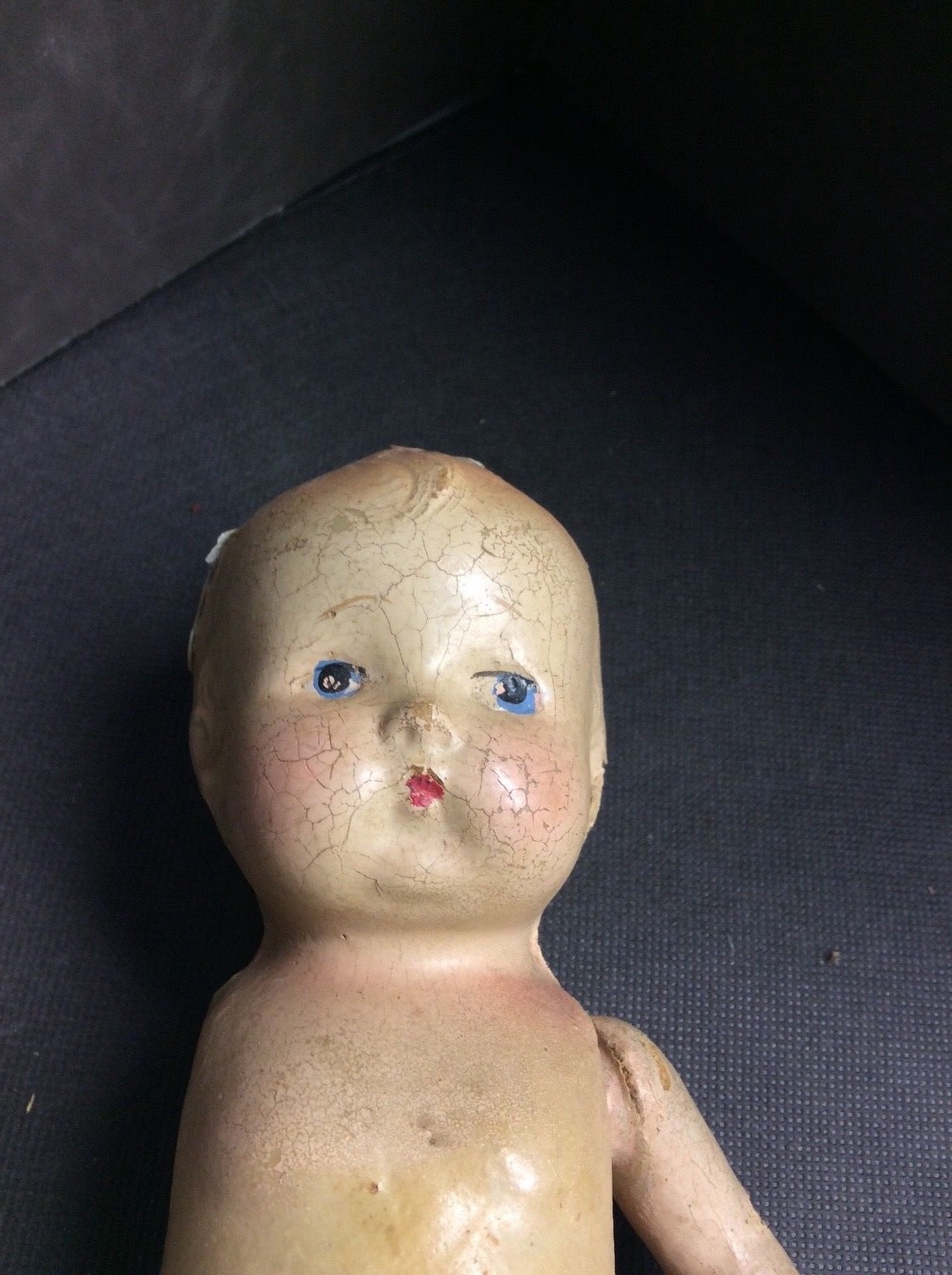 EFFANBEE (?) Composition Doll 8”- Vintage Selling for Parts or Repair