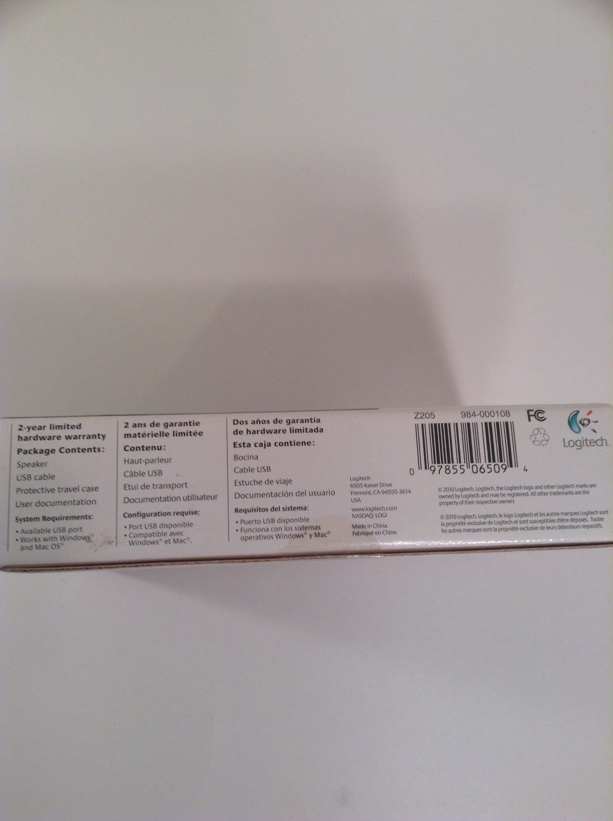 Logitech Z205 Portable Computer Laptop Notebook Speaker USB Black Sealed NEW