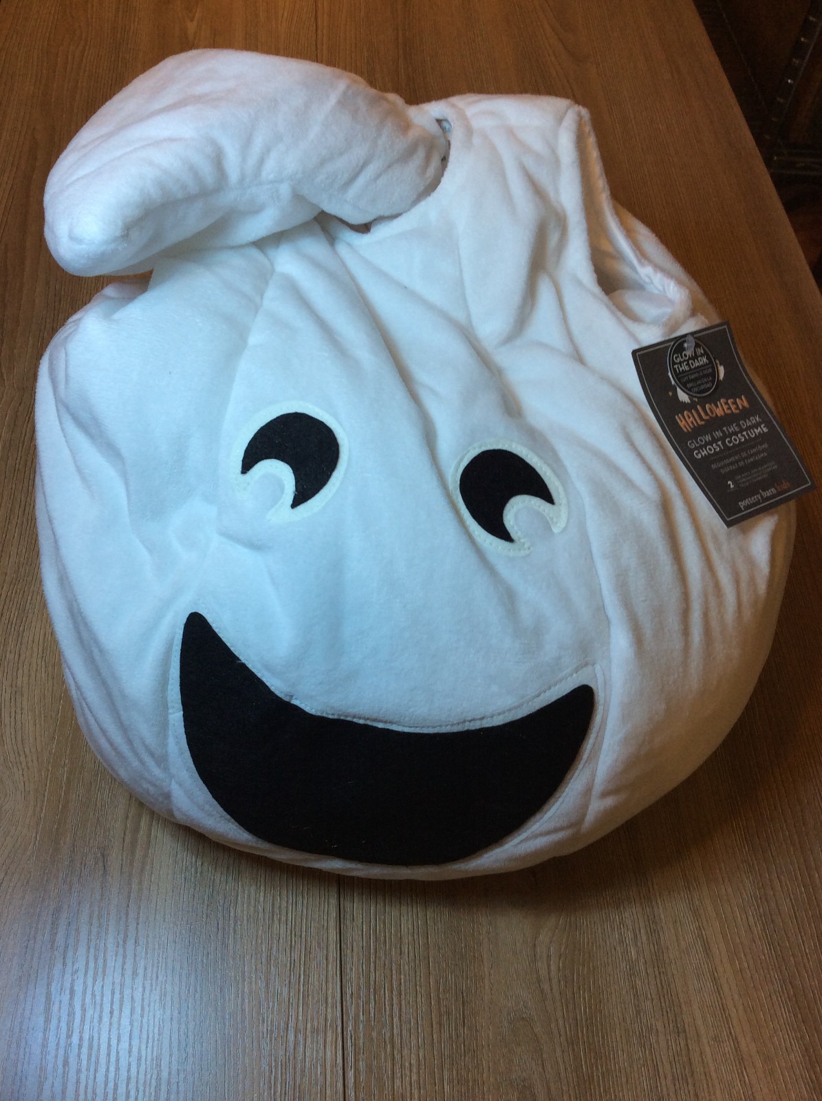 Pottery Barn Kids Puffy Ghost Glow in the Dark Halloween Costume