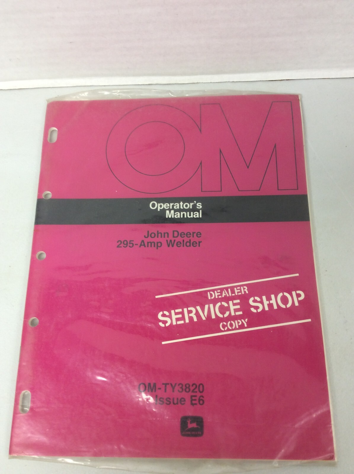 Dealers Service Shop Copy Operator's Manual-sealed