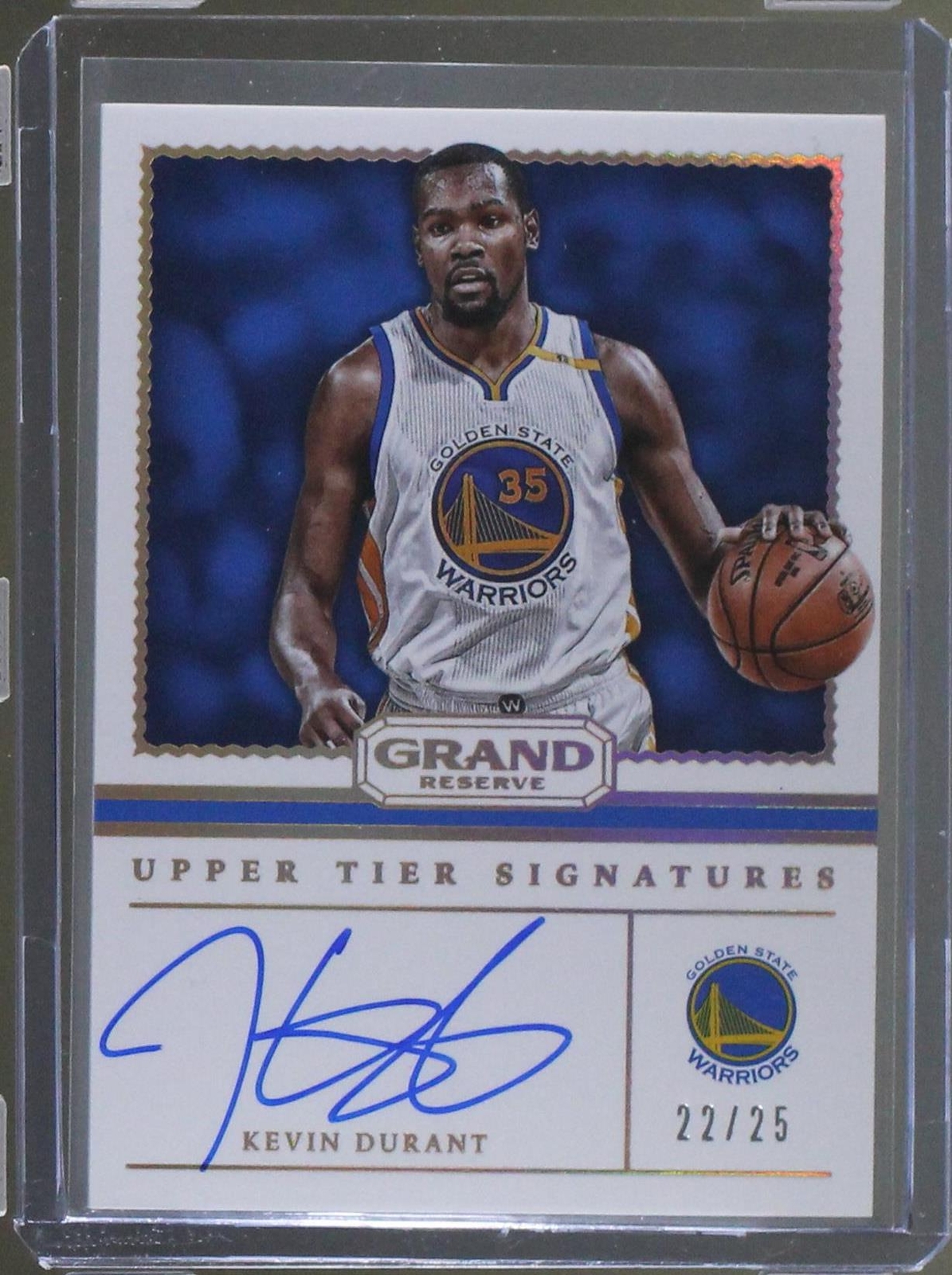 2016-17 Panini Grand Reserve - Upper Tier Signatures #40 Kevin Durant ...