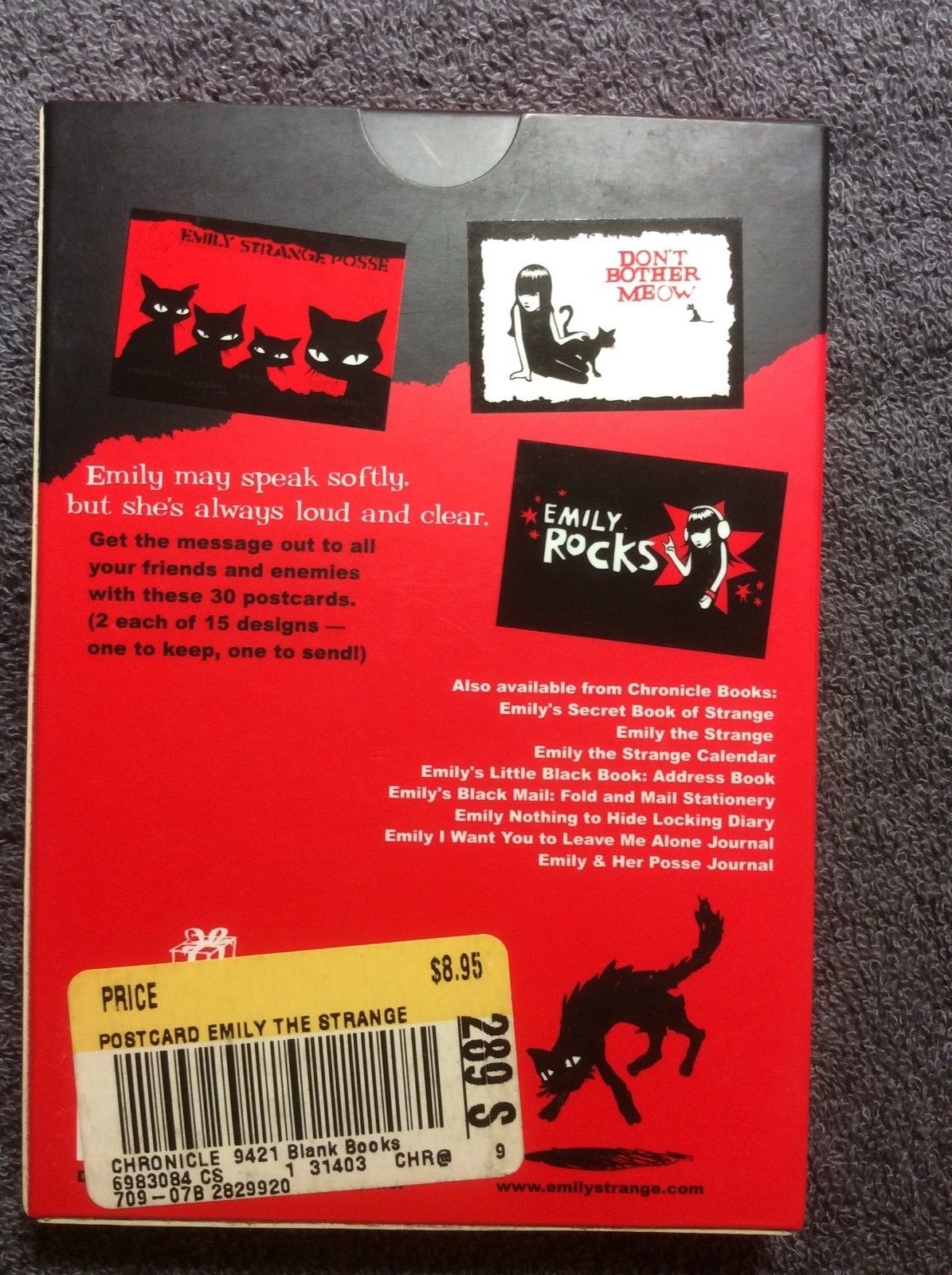 Chronicle Books Emily the Strange (30) Postcard Box Set