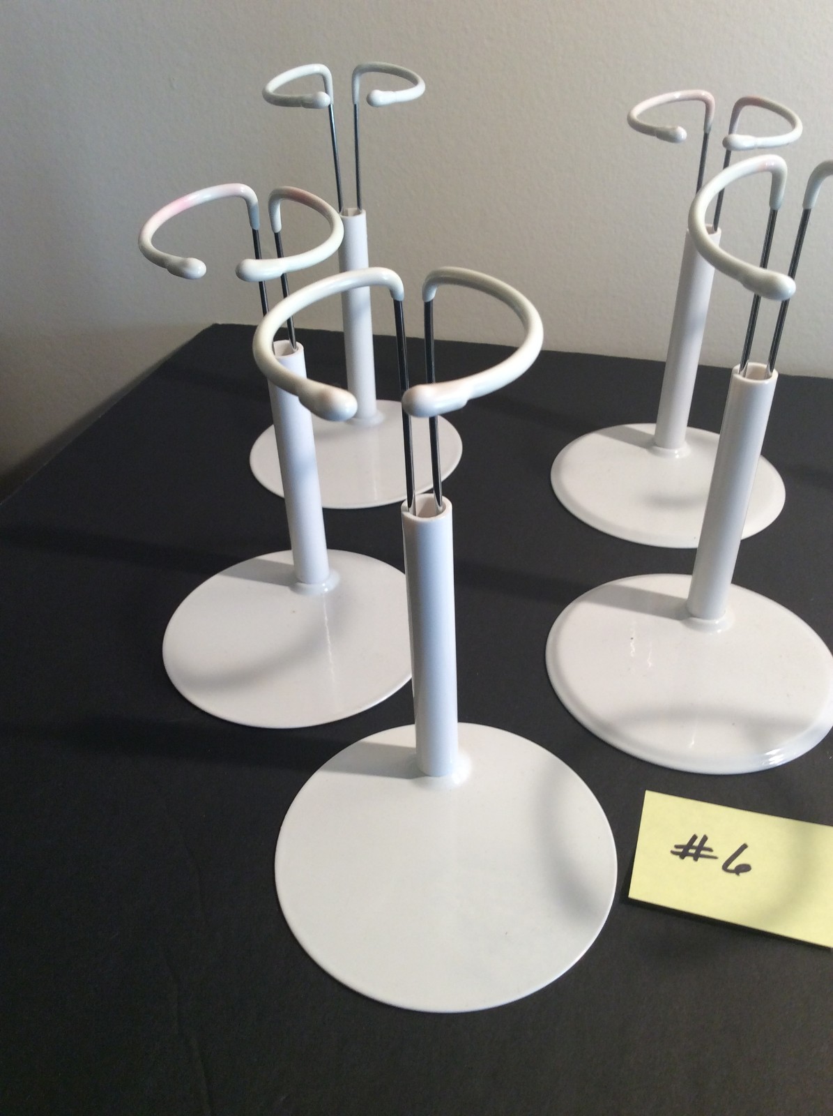 Lot of 7 Metal Doll Stands for G.I. Joe, MARX Johnny West or Barbie Dolls     #6