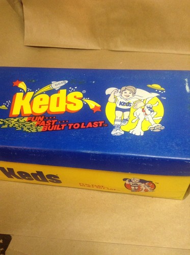 VINTAGE 1970s KEDS DEADSTOCK UNWORN BOX INSIDE LENGTH 7.5