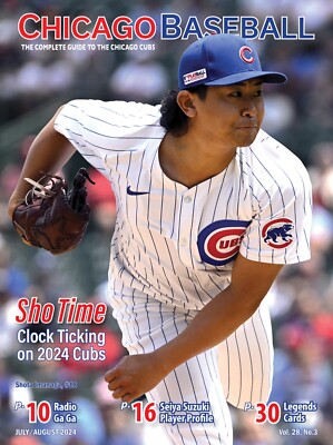 Chicago Cubs July-August 2024 Program/Scorecard Shota Imanaga Wrigley Field