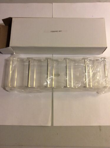 Clear Acrylic Poker Chip Tray. Five Slots Holds 100 Chips , 20 Each Slot