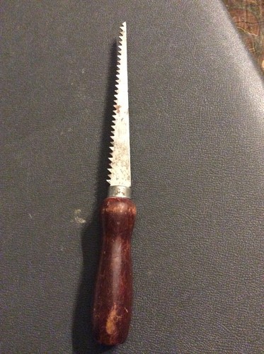 Stanley 15-206 Jab Saw With Wood Handle- Vintage 1960's