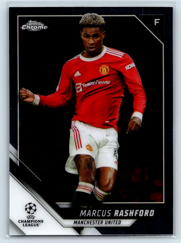 Marcus Rashford 2021-22 Topps Chrome UEFA Champions League