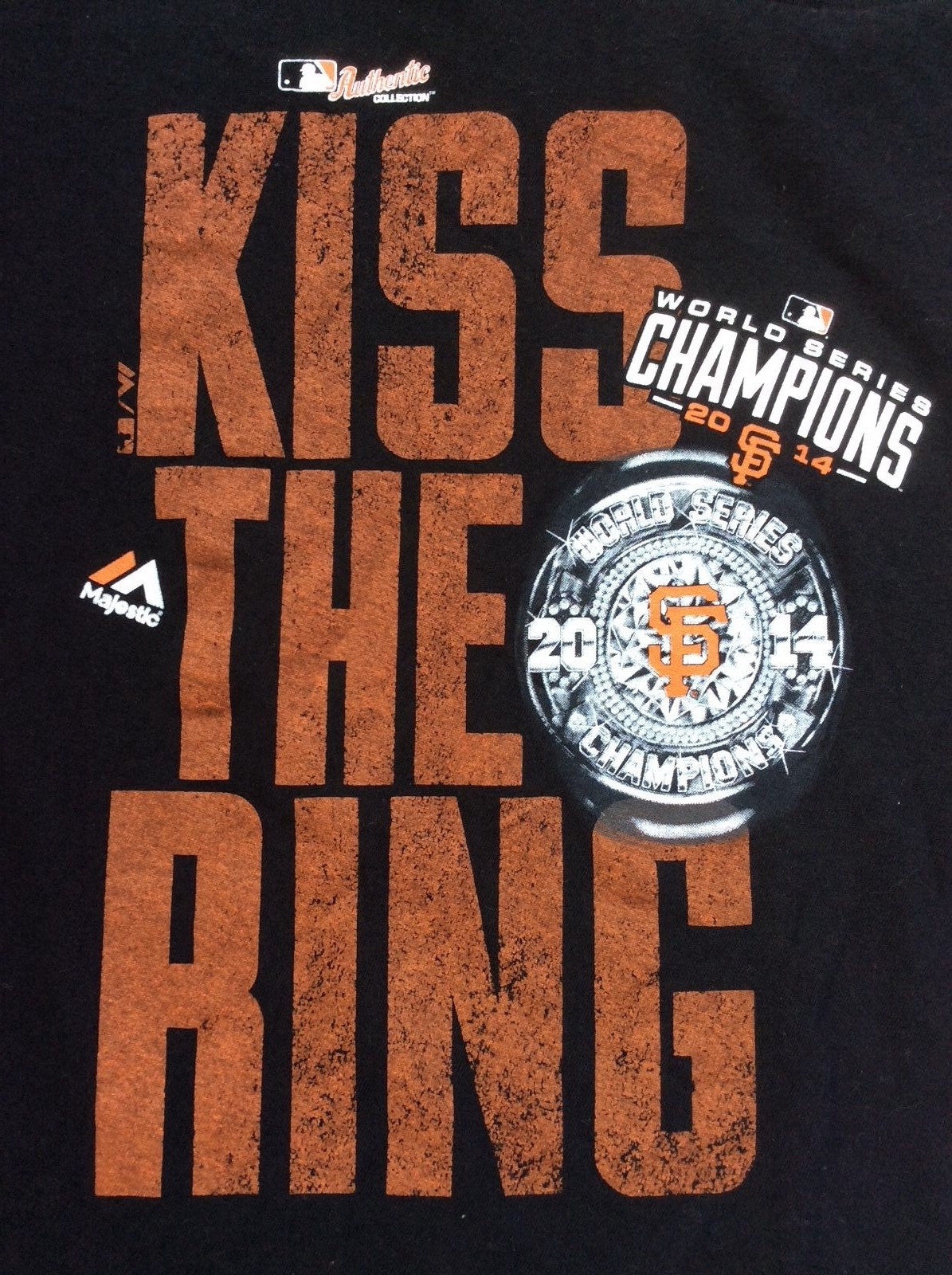San Francisco Giants 2014 World Series Champs KISS THE RING
