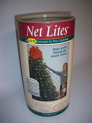 Net Lites MultiColor Christmas Tree Net Lights 168 Bulb Indoor, Fits 6-6.5' Tree