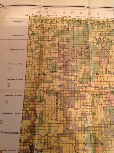 613 Indian Territory Map Creek Nation Seminole Nation 1906 Julius Bien