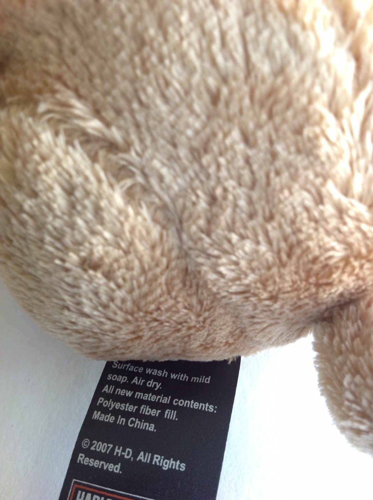 Harley Davidson Motor Cycles 2007 HD Puppy Dog Gift Card Pouch Brown Scarf Bike