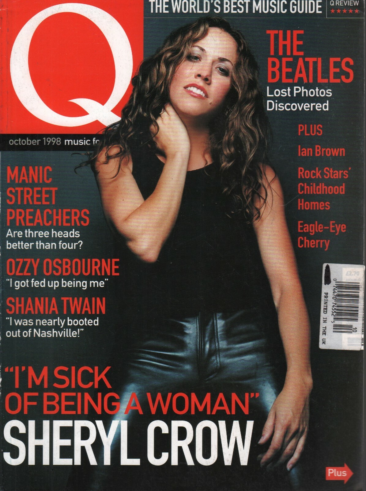 Q UK Music Magazine October 1998 Sheryl Crow The Beatles