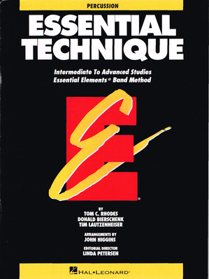 ESSENTIAL TECHNIQUE ORIGINAL SERIES (BLACK) PERCUSSION INTERMEDIATE/ADVANCED S..