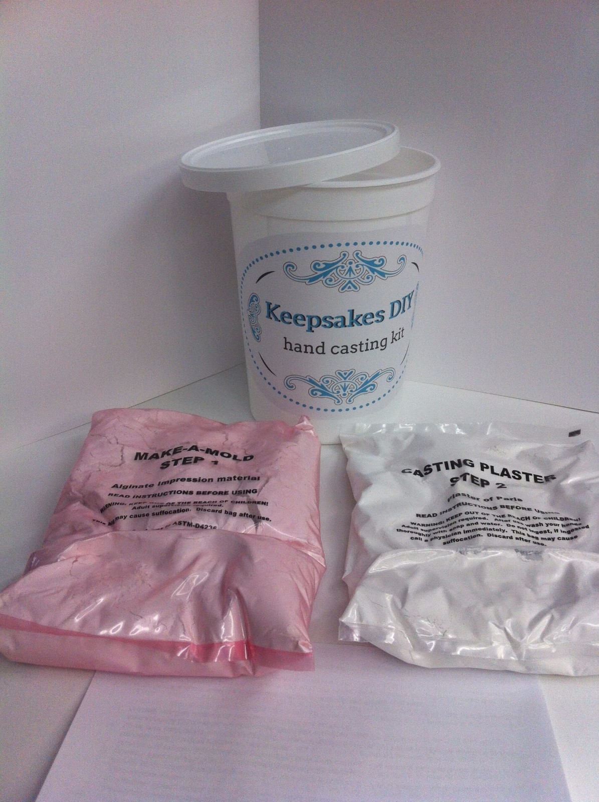 Keepsakes DIY Hands Casting Kit Plaster Wedding Couples Baby Mom Gift NEW