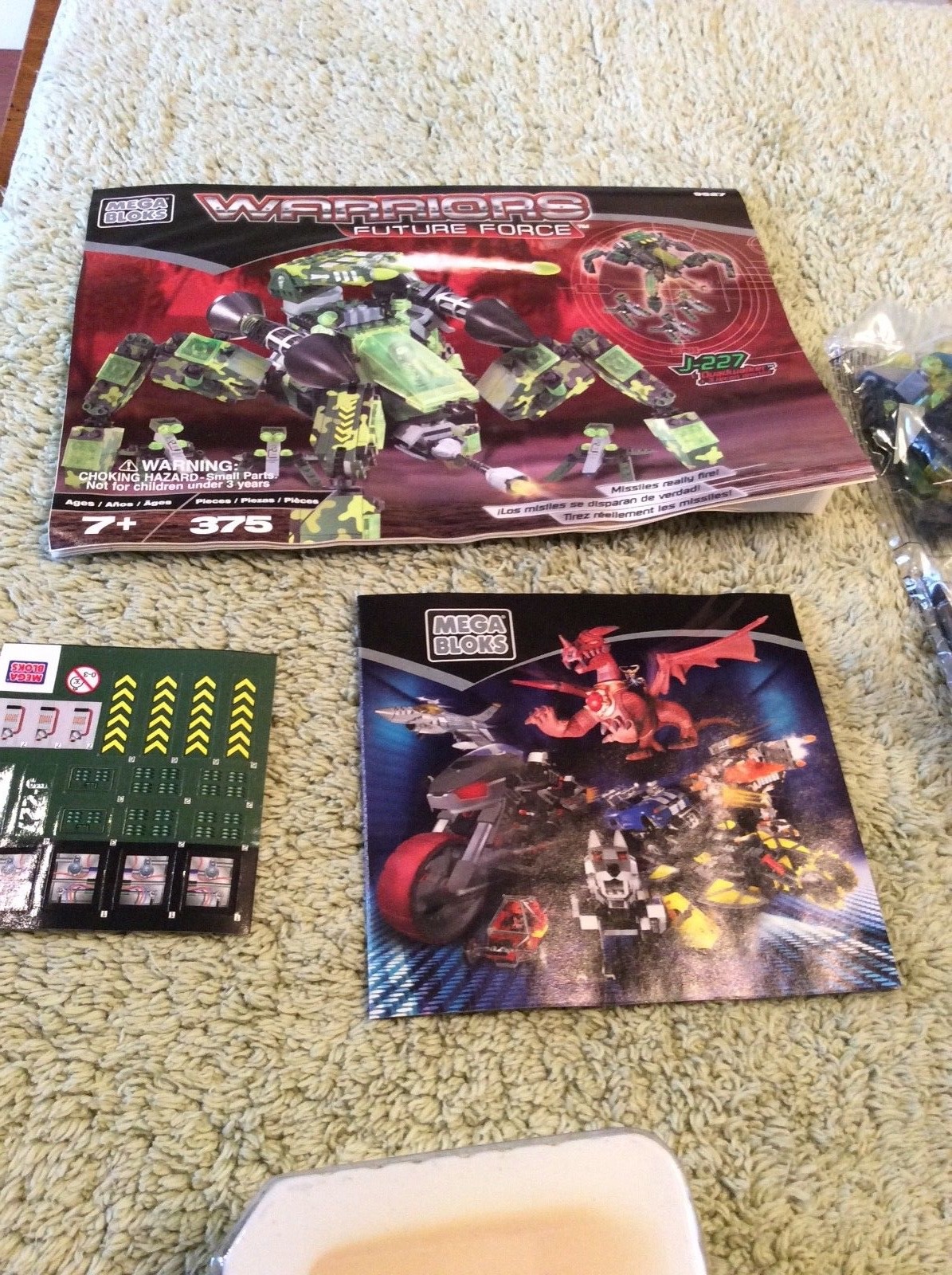 Mega Bloks Warriors Future Force J-227 Quadwalker #9527 sealed bags