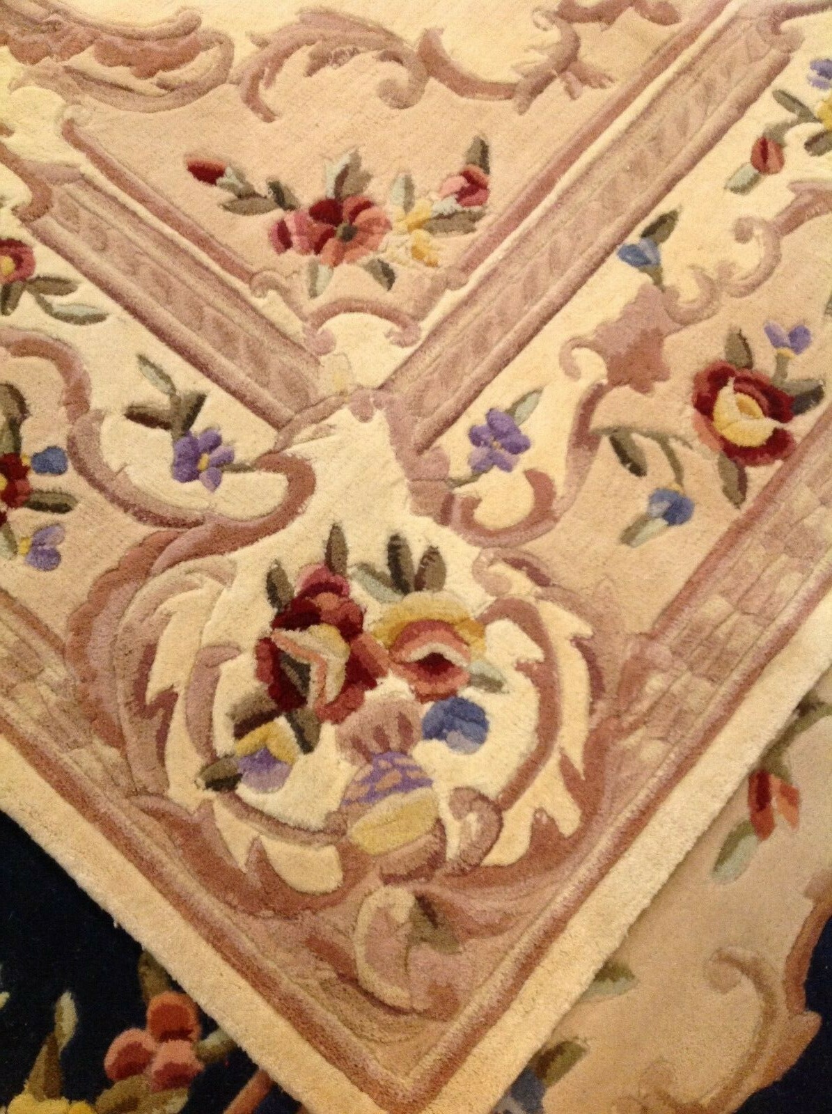 Royal Palace 7'x9' Wool Special Edition Marquis Aubusson Rug Ivory New $519