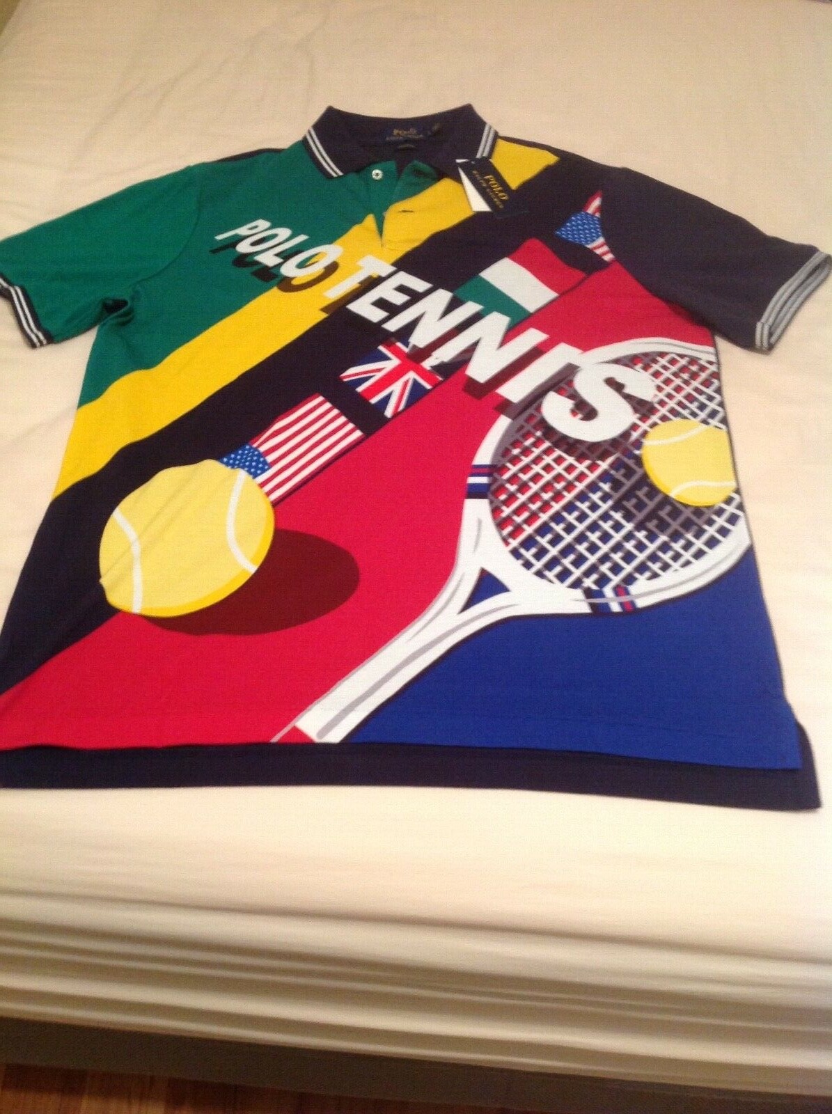 Polo Ralph Lauren Rugby Stadium P-Wing 92 Tennis Mesh Shirt Polo Ralph Lauren Rugby Stadium P-Wing 92 Tennis Mesh Shirt