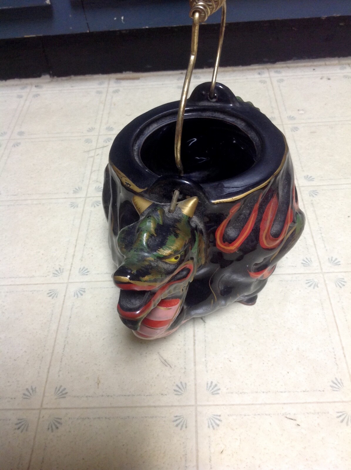 Vintage Royal Dragon Betson's Porcelain Hand Painted Japan Tea Pot *RARE*