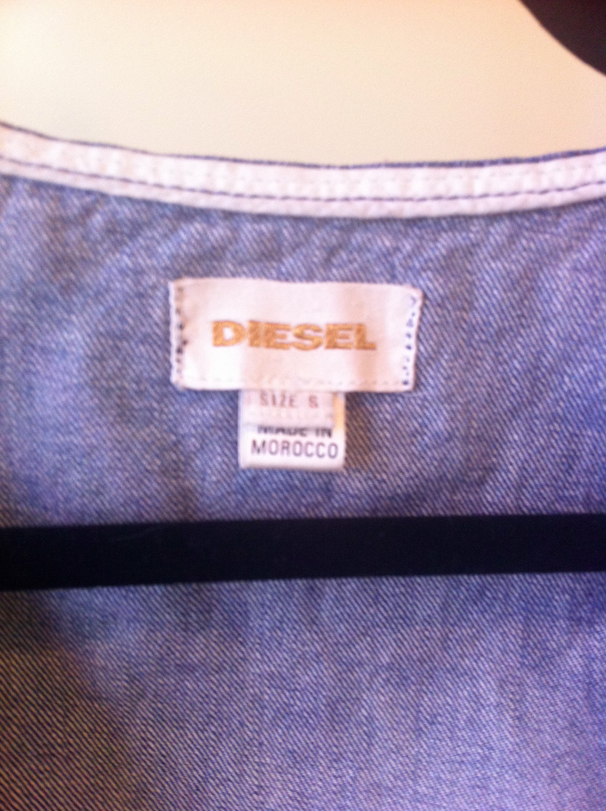 Diesel Women's Denim Under bust Vest Size Small