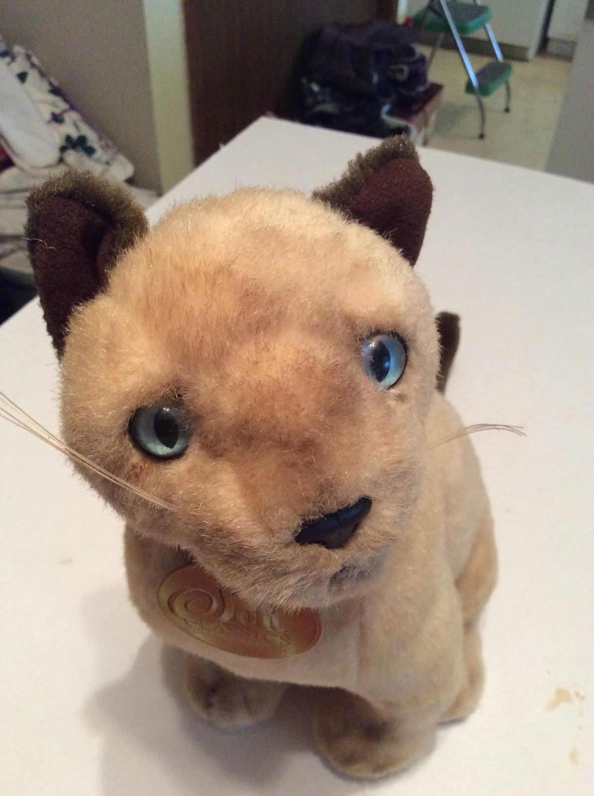 Siamese Cat Plush Soft Classics Stuffed Animal Blue Eyes 12