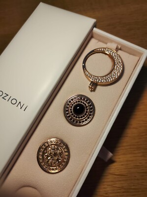 Emozioni Hot Diamonds: 33mm Rose Gold Plated Keeper With 2 Coins
